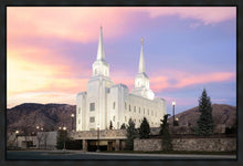 Load image into Gallery viewer, Brigham City Pastel Sunset Gallery Wrap