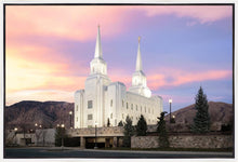 Load image into Gallery viewer, Brigham City Pastel Sunset Gallery Wrap