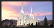 Load image into Gallery viewer, Brigham City Pastel Sunset Gallery Wrap
