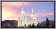 Load image into Gallery viewer, Brigham City Pastel Sunset Gallery Wrap