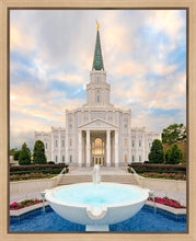 Load image into Gallery viewer, Houston Fountain Sunset Gallery Wrap