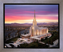 Load image into Gallery viewer, Oquirrh Mountain Pink Sunset Aerial