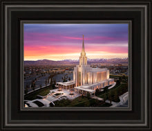 Load image into Gallery viewer, Oquirrh Mountain Pink Sunset Aerial
