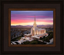 Load image into Gallery viewer, Oquirrh Mountain Pink Sunset Aerial