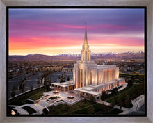 Load image into Gallery viewer, Oquirrh Mountain Pink Sunset Aerial