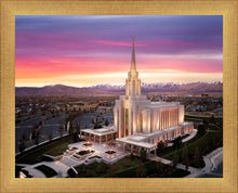 Load image into Gallery viewer, Oquirrh Mountain Pink Sunset Aerial