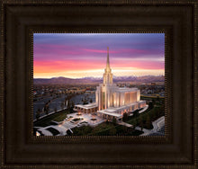 Load image into Gallery viewer, Oquirrh Mountain Pink Sunset Aerial