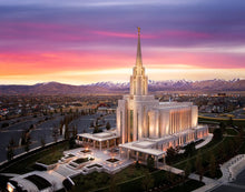 Load image into Gallery viewer, Oquirrh Mountain Pink Sunset Aerial