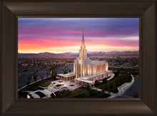 Load image into Gallery viewer, Oquirrh Mountain Pink Sunset Aerial