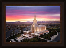 Load image into Gallery viewer, Oquirrh Mountain Pink Sunset Aerial