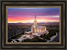 Load image into Gallery viewer, Oquirrh Mountain Pink Sunset Aerial