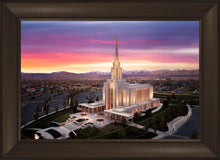 Load image into Gallery viewer, Oquirrh Mountain Pink Sunset Aerial