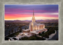 Load image into Gallery viewer, Oquirrh Mountain Pink Sunset Aerial