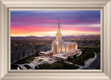 Load image into Gallery viewer, Oquirrh Mountain Pink Sunset Aerial