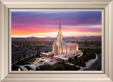 Load image into Gallery viewer, Oquirrh Mountain Pink Sunset Aerial