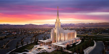Load image into Gallery viewer, Oquirrh Mountain Pink Sunset Aerial