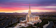 Load image into Gallery viewer, Oquirrh Mountain Pink Sunset Aerial