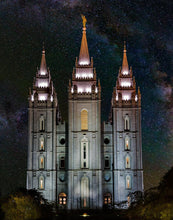 Load image into Gallery viewer, Salt Lake Temple Milky Way Vertical
