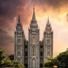 Load image into Gallery viewer, Salt Lake Temple Through the Clouds