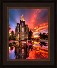 Load image into Gallery viewer, Logan Utah Fiery Sunset