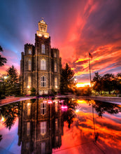 Load image into Gallery viewer, Logan Utah Fiery Sunset
