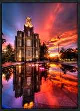 Load image into Gallery viewer, Logan Utah Fiery Sunset
