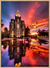 Load image into Gallery viewer, Logan Utah Fiery Sunset