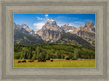 Load image into Gallery viewer, Panorama of Grand Teton Mountain Range, Wyoming