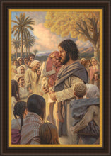 Load image into Gallery viewer, He Took Them Up In His Arms Large Wall Art
