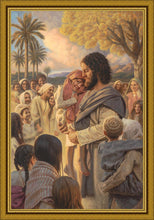 Load image into Gallery viewer, He Took Them Up In His Arms Large Wall Art