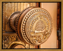 Load image into Gallery viewer, Salt Lake City Temple Holiness In Gold Gallery Wrap
