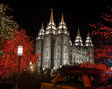 Load image into Gallery viewer, Salt Lake City Temple Lights Aglow