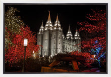 Load image into Gallery viewer, Salt Lake City Temple Lights Aglow Gallery Wrap