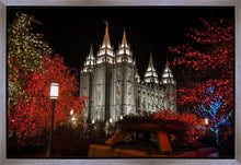 Load image into Gallery viewer, Salt Lake City Temple Lights Aglow Gallery Wrap