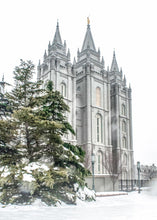Load image into Gallery viewer, Salt Lake City Temple Evergreen Christmas