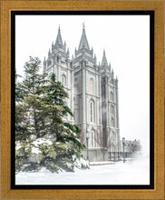 Load image into Gallery viewer, Salt Lake City Temple Evergreen Christmas Gallery Wrap