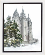 Load image into Gallery viewer, Salt Lake City Temple Evergreen Christmas Gallery Wrap