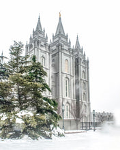 Load image into Gallery viewer, Salt Lake City Temple Evergreen Christmas