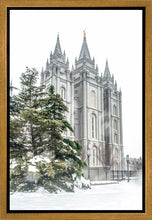 Load image into Gallery viewer, Salt Lake City Temple Evergreen Christmas Gallery Wrap