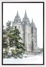 Load image into Gallery viewer, Salt Lake City Temple Evergreen Christmas Gallery Wrap