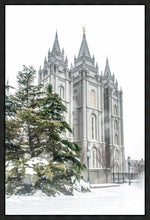 Load image into Gallery viewer, Salt Lake City Temple Evergreen Christmas Gallery Wrap
