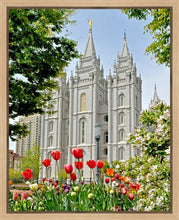Load image into Gallery viewer, Salt Lake City Temple June - God Is the Gardner Gallery Wrap