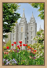 Load image into Gallery viewer, Salt Lake City Temple June - God Is the Gardner Gallery Wrap