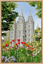 Load image into Gallery viewer, Salt Lake City Temple June - God Is the Gardner Gallery Wrap