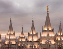 Load image into Gallery viewer, Salt Lake City Temple Rising Ramparts Gallery Wrap