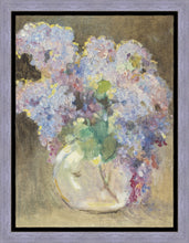 Load image into Gallery viewer, Hydrangeas in a Glass Vase