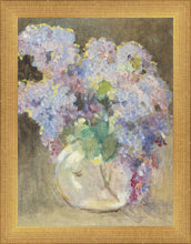 Load image into Gallery viewer, Hydrangeas in a Glass Vase