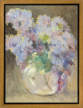 Load image into Gallery viewer, Hydrangeas in a Glass Vase