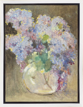 Load image into Gallery viewer, Hydrangeas in a Glass Vase