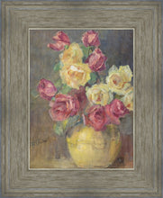 Load image into Gallery viewer, Red and Yellow Roses in a Vase
